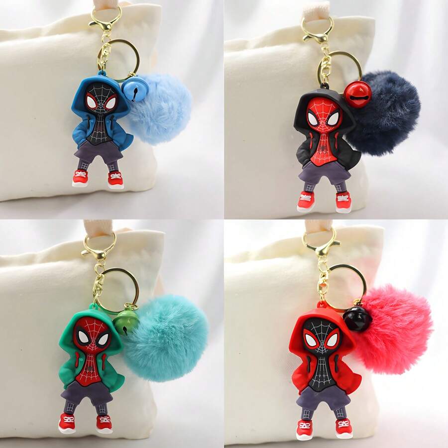 The Marvel Spider Man Hooded Silicone Keychain Features A Vibrant Color Scheme To Make Your Bag Even Brighter. It Is Suitable For Both Home And Car Scenes, Making Marvel's Charm Always With You! It Can Also Be Used As A Gift For Halloween, Christmas, New Year, Birthdays, And Outdoor Travel
