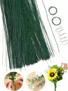 50支40厘米绿色/白色人造花茎铁丝花茎，花艺胶带玫瑰花茎工艺品，DIY纸花茎配件，花束，圣诞装饰，家居装饰，工艺用品 - 白色 - 查看 5