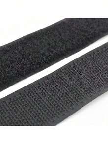 1 par de 3m/118 pulgadas Cinta adhesiva con gancho y bucle de doble cara, Fuerte tira de fijación para cortinas, ventanas y barras autoadhesivas para puerta