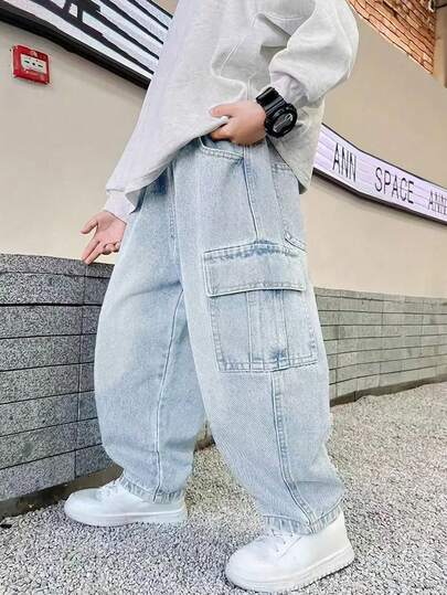 男童直筒休闲牛仔裤