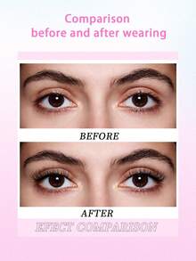 ENCHUW ENCHUW 5 Pairs Lashes With Clear Band Fluffy False Lashes Pack Natural Look False Eyelashes Wispy Eyelashes Curly Makeup Eyelashes For Daily Wear