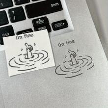 1pc Exquisite Stickers, Fun And Creative Laptop Stickers, DIY Stickers At Will - 1pc - View 8