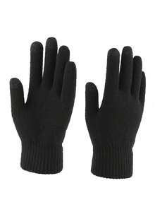 3Pcs Winter Hat Scarf Gloves Slouchy Beanie Snow Knit Skull Cap Touch Screen Mittens Circle Scarves Winter Knit Beanie Hat Neck Warmer Scarf And Touch Screen Gloves Set Thermal Lined Skull Cap For Men