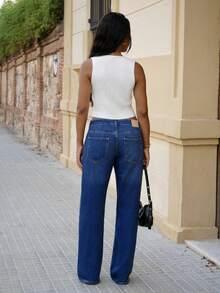 Yess Loren Women's Summer Casual Solid Color Sleeveless Knit Top Simple Tank Top Open Placket Vest With Slit At Hem White Tank Top Summer V Neck Beige Vest Vacation Cardigan Holiday Tops V Neck Asymmetric Hem