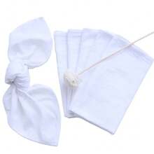 Cloth Napkins Set Of 6, 17x17 Inches Home Dinner Napkins 100% Cotton Napkins Washable Fabric Napkins Ideal For Family Dinner Party Wedding - White - View 8