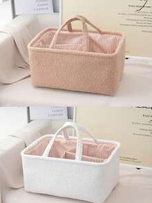 1 Stück multifunktionale Windel Aufbewahrungsbox, Stoffkorb mit großer Kapazität für Windeln, Feuchttücher und andere Babyartikel