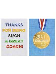 Thank You Cards With Envelopes For  Number 1  Medal 8Count