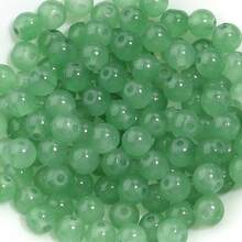 50 piezas de cuentas de vidrio de unicolor clásico de 6 mm para joyería hecha a mano DIY, adecuadas para pulseras, collares y uso diario - Cuentas de color sólido de 6 mm - Ver 27