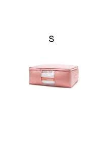 1/3pcs Plain Quilt Storage Bag,Comforter Storage Bag - Folding Organizer Bag For King/Queen Comforters, Pillows, Blankets, Bedding/Quilt, Blanket, Duvet, Mothproof Space Saver; Large Collapsible Organizers, Decorations Autumn Decor Festival Decor Room Decor Home Decor Bedroom Decor, Pink Closet Organization And Storage Clothes Organizer