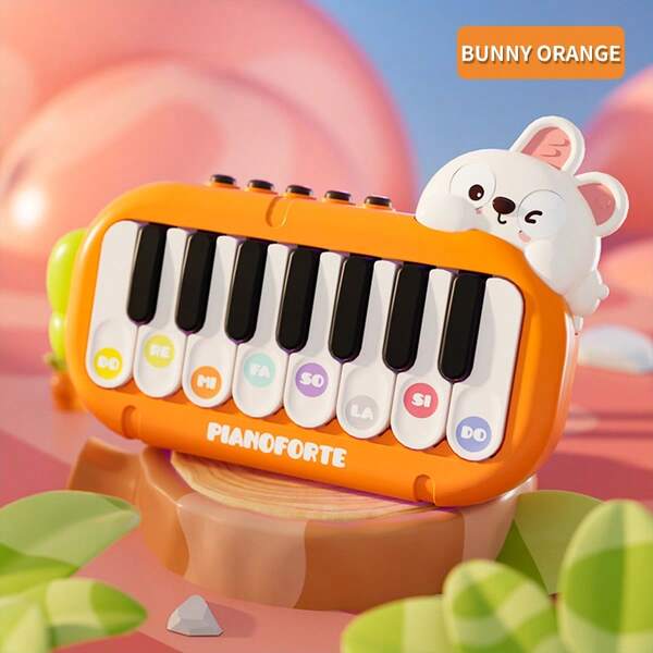 1 Set Children's Musical Electronic Piano Toy, Learn Music, Preschool Early Education Pocket Piano Keyboard Toy, Electronic Organ, Multi-Functional Toy Gift (Some Accessory Colors Random)