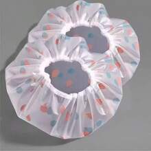 20/15/10/8/5/3/1 件花朵多色加厚浴帽，防水淋浴加厚，可重复使用洗发防水防油浴帽，烹饪或防尘，EVA 材质和弹性设计，适合女性、SPA 和美发沙龙、返校、旅行度假必需品、女士发饰 - 彩色 - 查看 5