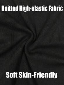 RNU 对比黑白半扣女式简约 V 领不对称领口弹力打底修身上衣女式休闲俱乐部商务休闲演唱会服装办公室服装老钱风格热纯色罗纹针织面料高弹力超柔软舒适婴儿亲肤修身休闲日常性感派对街头度假旅行约会春夏秋冬两件套新款长袖紧身衣 - 黑與白 - 查看 10