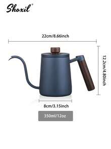 shoxil 1pc Pour Over Coffee Kettle, Stainless Steel Gooseneck Spout Coffee Pot, For Home Office Coffee Shop - Coffee Maker - View 19