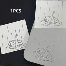 1/3 件 I'm Fine 趣味讽刺金属贴纸 - 防水光面纸笔记本电脑贴花，带有幽默的“I'm Fine”设计，易于剥离和粘贴，适用于 DIY 科技配件（一次性使用） - 銀色 - 查看 12