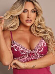 Pijama Baby Doll Short Renda Luxo Confortável Sensual Leve