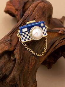 1pc Retro Mini Camera Design Fashion Brooch, Charming And Versatile Accessory - Bags - View 9