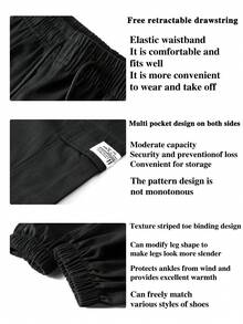GRDR Men's Streetwear Casual Cargo Jogger Pants - Black - View 6