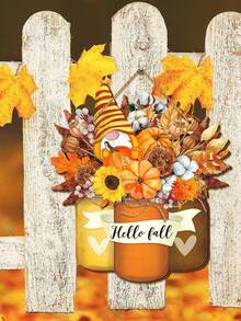 1 zestaw/180 zestawów Jesienny znak powitalny Jesienna dynia Drewniana dekoracja wisząca do domu Drewniana sztuka ścienna z dynią Wisząca tabliczka dekoracyjna na drzwi w stylu wiejskim do kuchni, pokoju, werandy w stylu wiejskim, dekoracja na przyjęcie z okazji Święta Dziękczynienia