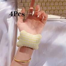 1/4 bucăți drăguțe de vară pentru sprijinul încheieturii mâinii - design moale din pluș în carouri cu bandă elastică, pernă ergonomică pentru tastatură și mouse pentru birou și jocuri, confort anti-oboseală, tampoane pentru mouse pentru birou