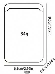 1pc Custom New Fashion Creative Premium Faux Leather Magnetic Card Holder, Compatible With IPhone - Ultra Slim Protective Design, Holds 1-3 Credit Cards Or ID, ID Card Holder Thin Wallet Magnetic Closure - Navy Blue - View 3