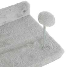 PawHut4 Piece Cat Wall Shelves Wall-Mounted Tree With Platforms Light Grey - Light Grey - View 9