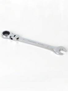 Adjustable Ratchet Wrench With 180° Swivel Head And 72-Tooth Gear Mechanism, Suitable For Automotive Repair, Mechanical Workshops And Home Use - Silver - View 14