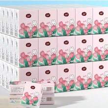 6/24/60/120/240pcs Mini Portable Pocket Tissue, Portable Handkerchief Paper, Convenient To Carry, Two Types Of Packaging Are Randomly Provided - Multicolor - View 7