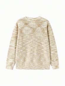 Balabala Jersey para niños Otoño 2025 Nuevo suéter de punto con estilo - tono cafe - Ver 2