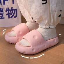 1双可爱奶酪拖鞋，情侣软底厚底室内家居防滑拖鞋，超柔软浴室淋浴防滑防臭凉鞋，夏季户外厚底拖鞋 - 彩色 - 查看 14