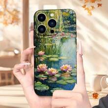 Funda para, diseño de Claude Monet, a prueba de golpes y protección de lente, compatible con 11/12/13/14/15/16 Pro/Plus - Colores mixtos - Ver 7
