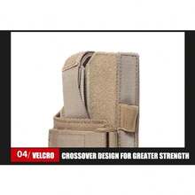 1个户外MOLLE腿部快速拉出收纳袋便携式隐藏式快速拉出收纳袋狩猎配件