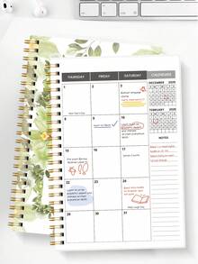 1本2026年1月至2027年12月活页计划本，包含每日、每周和每月计划，适用于记录会议议程、工作计划、学习计划、日记，适用于办公室和学习，是圣诞节、万圣节、感恩节和生日的创意实用礼物，也是学习用品。