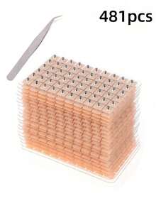 481pcs Natural Ear Acupuncture Stickers, Massage And Pressure Stickers, Self-Adhesive Ear Acupuncture Stickers, Durable Material, For Relaxation And Acupuncture Point Massage