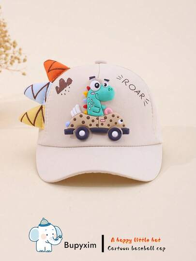 2-3岁中国新年棒球帽，3-8岁男女童户外旅行棒球帽，春秋太阳帽，个性儿童户外帽子装饰
