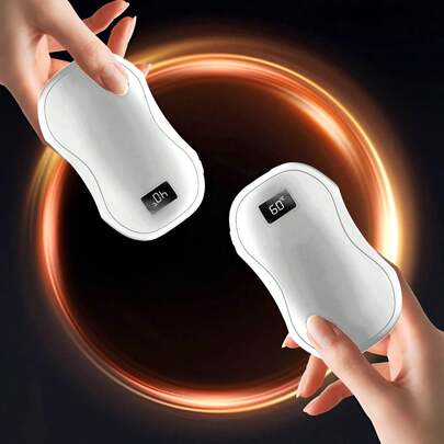1pc USB Rechargeable Hand Warmer - 3600mAh, Reusable, Portable Pocket Hand Warmer, Unisex, Ideal For Outdoor Camping And Hunting