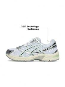 Asics GEL-1130 女式跑步运动鞋，复古绒面革装饰，GEL 鞋跟缓震，带来全天舒适体验 1202A164.120 - 白色 - 查看 1