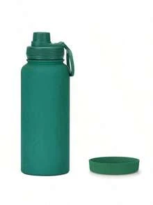 1pc 32oz Stainless Steel Insulated Water Bottle, Leak-Proof Double Wall Vacuum Cup, Ideal For Outdoor Activities, Thermal Drink Holder, Bottle