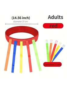 Bunter Schwanz-Fang-Spielgürtel für Kinder - interaktiver Outdoor-Spaß mit Gummibändern, fördert Teamarbeit und Motorik, ideal für Jungen und Mädchen in Rot/Blau, Outdoor-Aktivitäten für Kinder