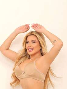 Kit With 4 Bras With Basic Smooth Cup Adjustable Strap Delicate Lingerie Bra Direct From The Factory Comfortable Women Wholesale Zilook Lingerie Pura Sedução - 彩色 - 查看 4