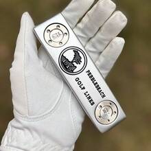 1 Silver Golf Putting Golf Club 32 33 34 35 36 Inches, Hooded Golf Club - Improves Ball Speed And Accuracy, Detachable Weight.