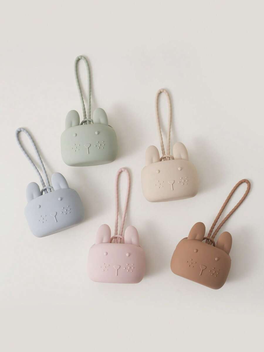 1pc Baby Silicone Pacifier Holder Case, 100% Soft Silicone Nipple Holder Container Box Keep Pacifier Case Pacifiers And Accessories Storage Box - 1pcs - View 1