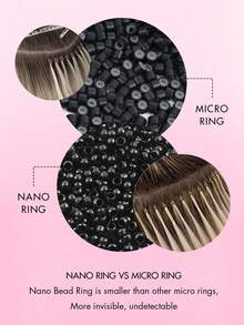 50 Peças Extensões de Cabelo Humano com Anéis Nano, 0,7g/Fio, Micro Links Loiros Retos Pré-Colados, Aplique de Cabelo Feminino, Material de Cabelo Natural, Fácil de Instalar, Acessórios de Cabelo, Extensões de Cabelo Humano com Luzes, Essenciais para Feriados, Festivais, Halloween, Natal, Escola, Festa, Casamento, Uso Diário, para Todas as Pessoas e Mulheres, Noiva