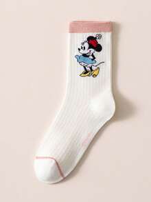 Disney 5/1 Pair Authentic Mickey Mouse New Year Gift Socks, Cartoon Christmas New Year Animation Socks For Women, Novelty Interesting Socks, Socks - Multicolor - View 9