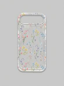 1pc Floral Pattern Transparent Phone Case, Suitable For IPhone 17/17 Air/17 Pro/17 Pro Max And Galaxy Phones, Protective Cover - Multicolor - View 43