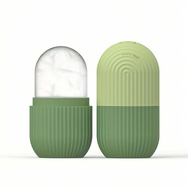 Green Striped Roller: Fragrance-, Battery-, Silicone Material, Suitable All Skin Types