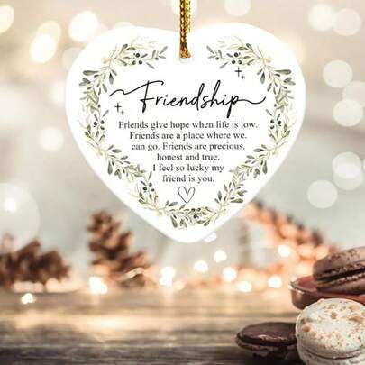 1PC Ozdoby świąteczne dla przyjaciół, dekoracja choinki, prezenty dla przyjaciółek