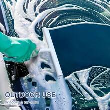 Silicone Shower Squeegee, Squeegee For Shower Glass Doors, Home Bathroom Floor Mirror Cleaner, Resilient Loop - No-Drill & Hanging Hook, Cleaning Tool For Home, Kitchen, Bathroom & Car - Multicolor - View 6