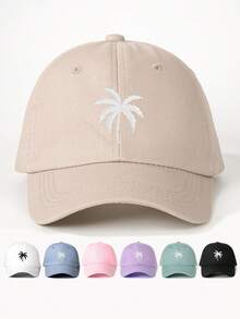 طاقية البيسبول المطبوعة ب- 3 أشجار نخيل للنساء قطعة واحدة، قبعة شمسية قابلة للتعديل للخريف والربيع للسفر والشاطئ، قبعة طراز Y2K للجنسين - قبعة بيسبول - مشاهدة 12