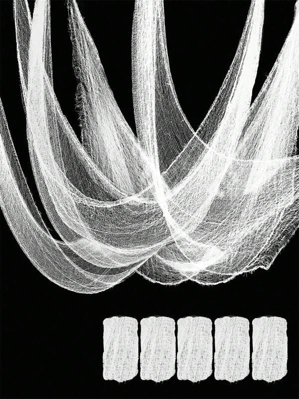 1/3 pezzi Telo Spettrale di Ognissanti - Decorazioni di Ognissanti - Telo in tessuto spaventoso da 30X72 pollici per Casa Infestata - Decorazioni Inquietanti e Spaventose di Ognissanti per Feste, Esterno o Interno. Telo in tessuto bianco per Casa Infestata, Giardino, Porta d'Ingresso, Parete, Decorazioni per Feste Horror, Garza Spaventosa e Inquietante con Fori