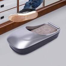 Silver Shoe Film Dispensing Machine With Included Film Roll - Manual Shoe Wrapping System For Retail Stores And Home Protection - Hygienic Footwear Cover Solution For Events, Showrooms And Clean Environments - Silver - View 8